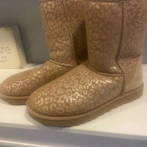 UGG Tan Leopard Print Boots